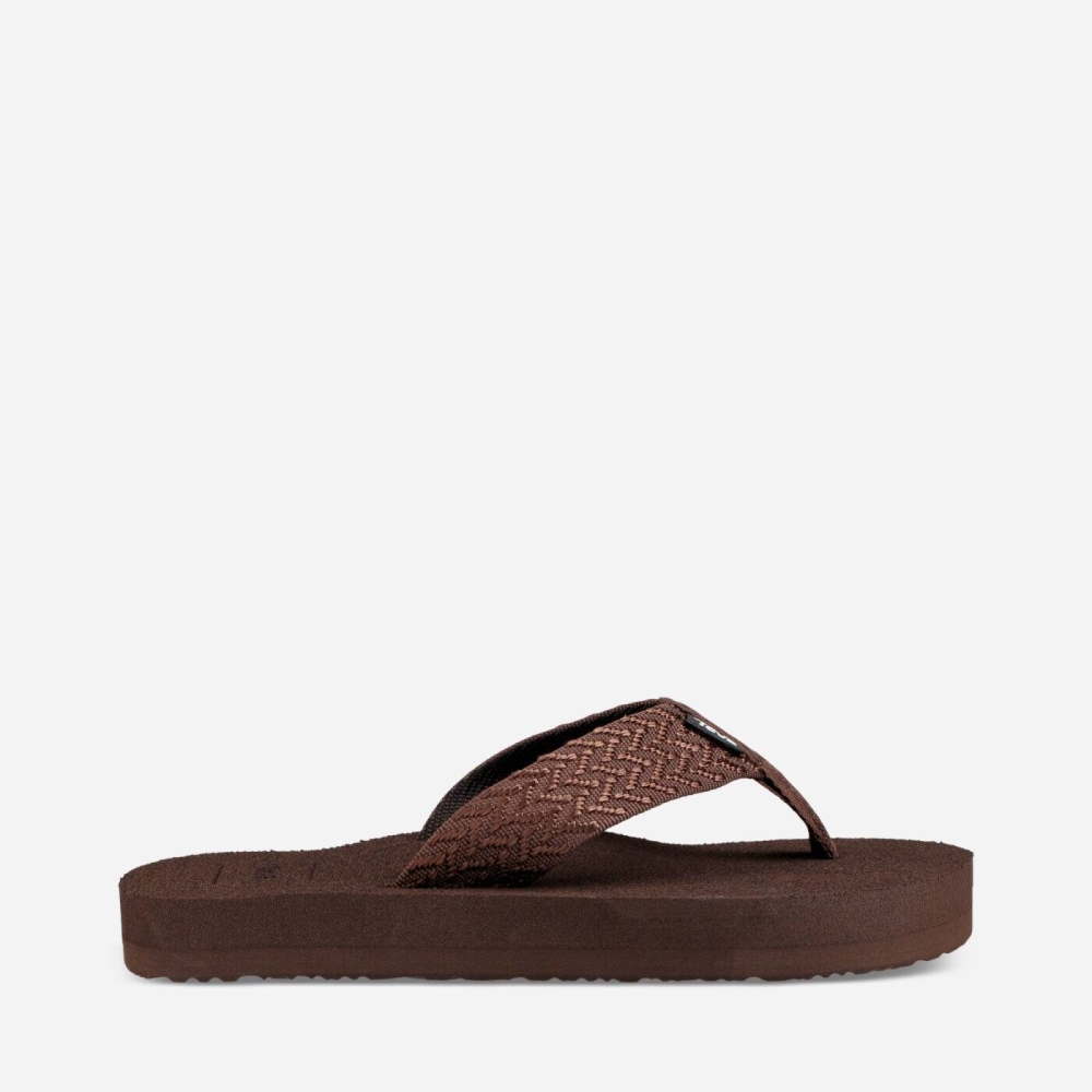 Teva Original Mush - Women's Teva Flip Flops - Coffee | India (WYMG18937)